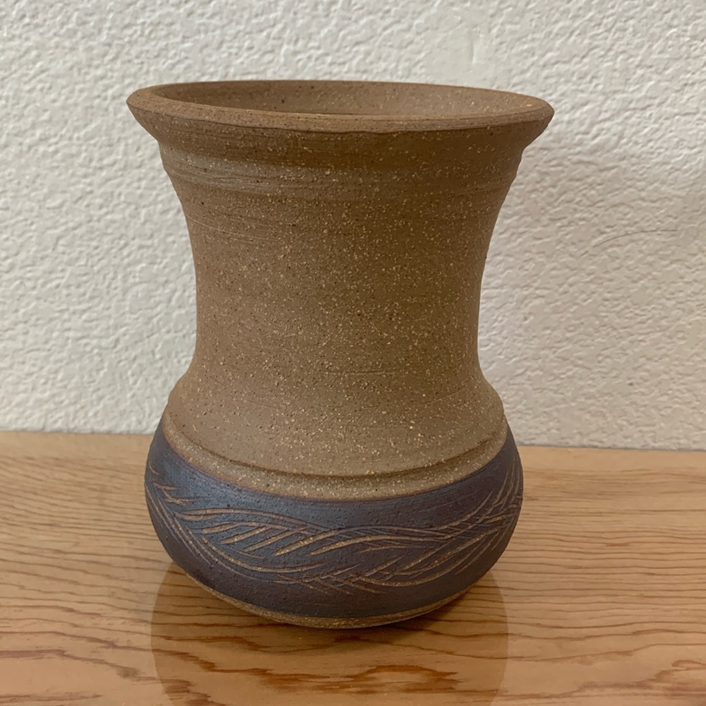 Vintage Studio Pottery Vase 6”